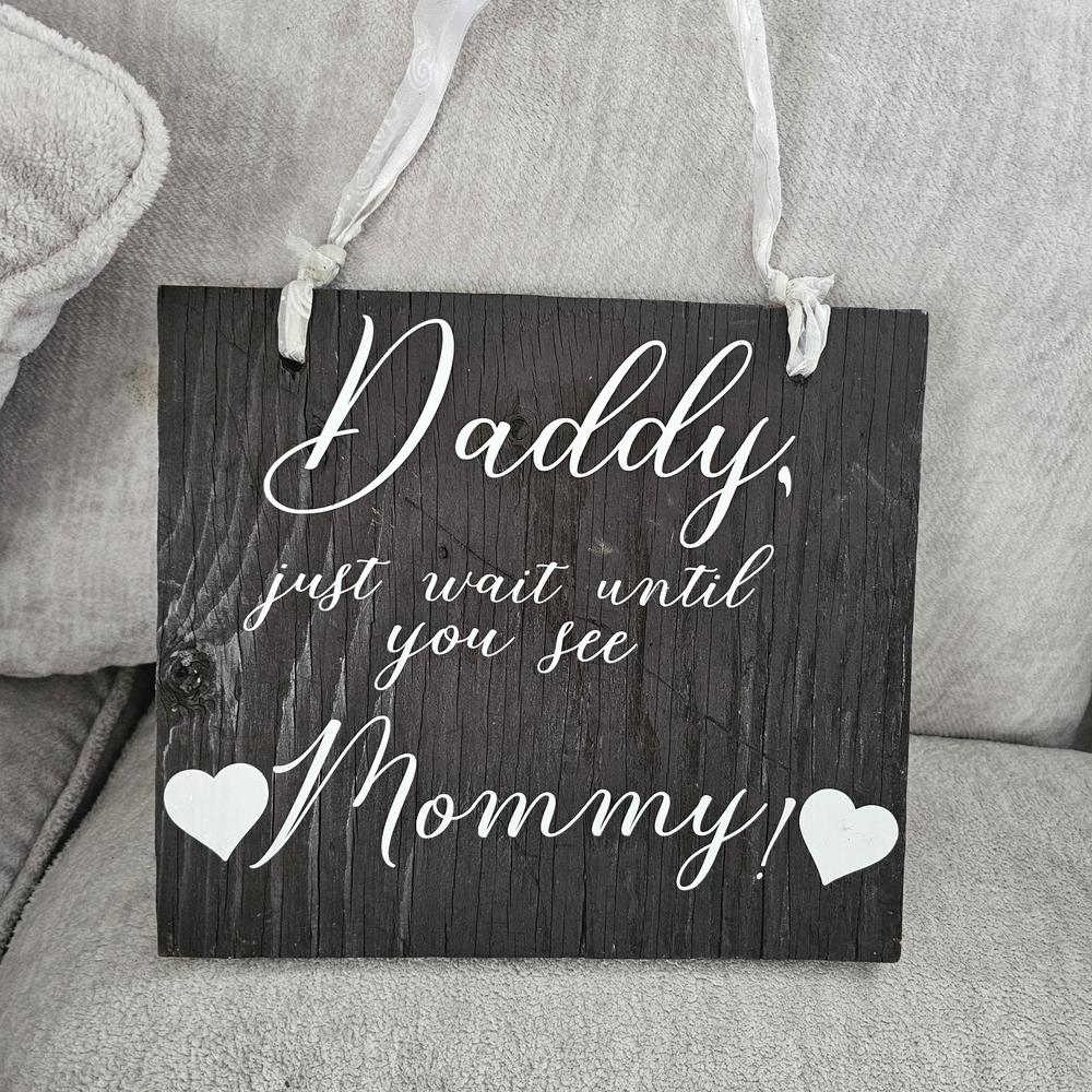 Black and White Wall Sign - Heartfelt Message